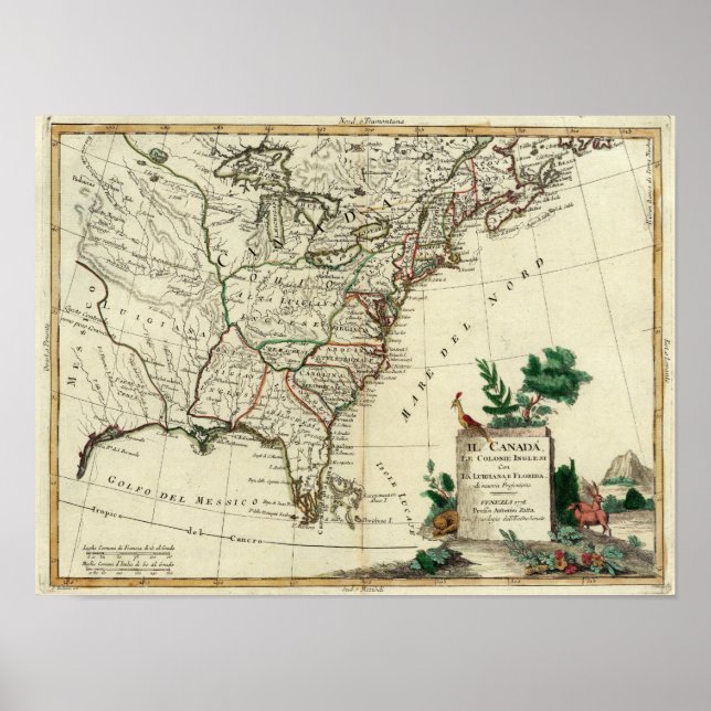 Póster Estados Unidos e Canadá (Frente)