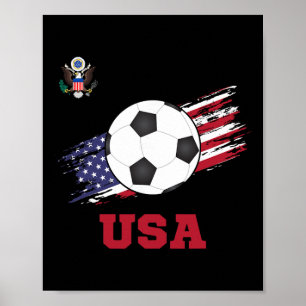 Poster Estados Unidos Futebol Americano Futebol EUA Futeb