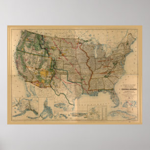 Poster Estados Unidos, incluindo territórios (1923)