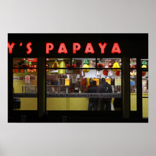 Póster Estados Unidos, Nova York. Papaya Cinza: janela