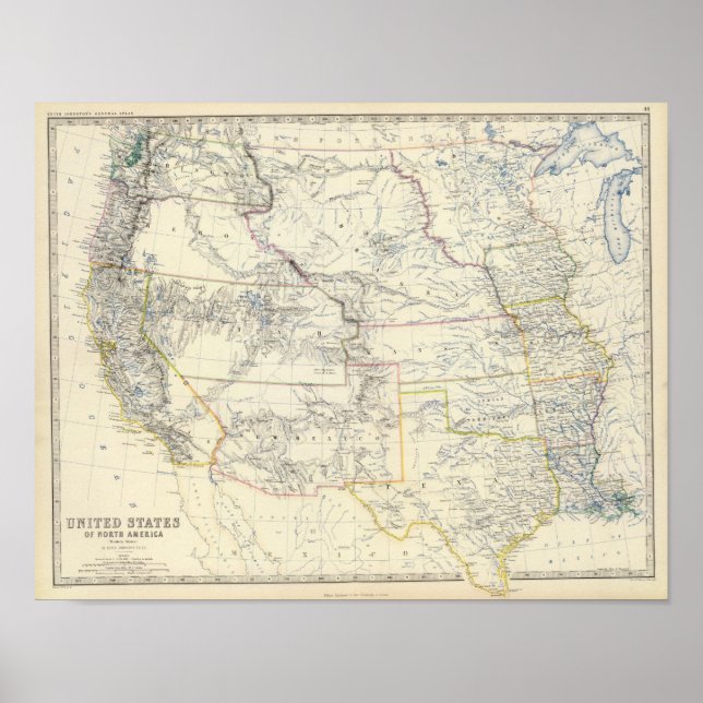 Poster Estados Unidos W (Frente)