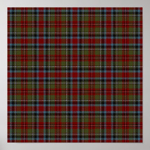 Poster Estadual norte-americano Tartan - Carolinas - Down