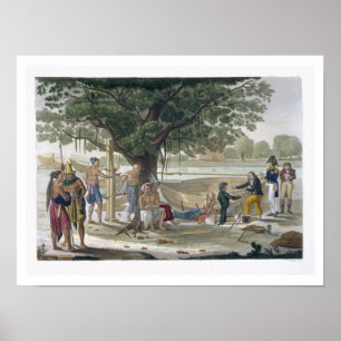 Poster Estaleiro perto de Kupang, Timor, prato 9 do 'Le C