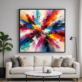 Poster Estallido de Cor Chroma - Arte Abstrato