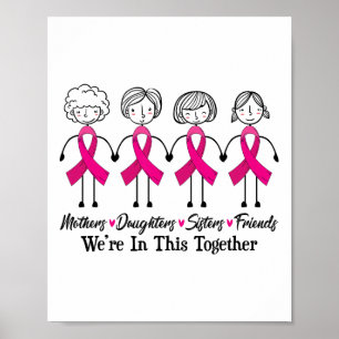 Poster Estamos Juntos, Amigos Da Família, Cancer De Mama