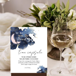 Poster Estamos sobre a chá de fraldas da Lua azul Cápsula