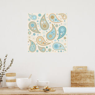 Poster Estampa Funky Paisley