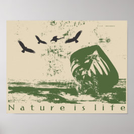 Poster Estampa Natureza é vida