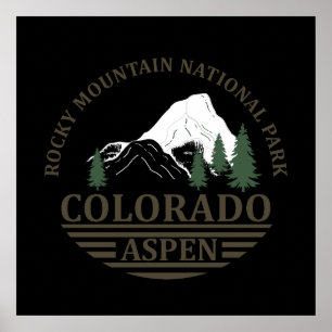 Poster estância de esqui Colorado Aspen