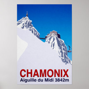 Poster Estância de esqui France de Chamonix