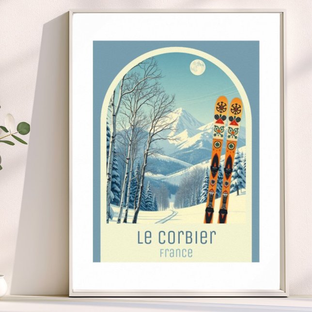 Poster Estância de esqui Le Corbier França  (Criador carregado)