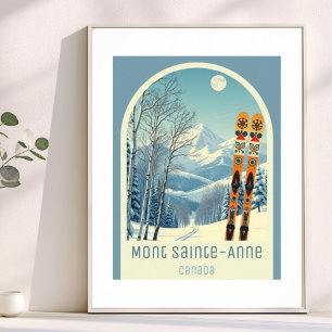 Poster Estância de esqui Mont Sainte-Anne Canadá
