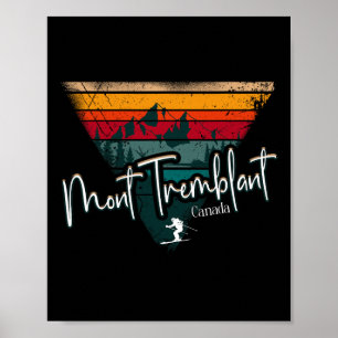 Poster Estância de esqui Mont Tremblant Canadá Quebec Esq