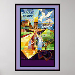 Poster Estandarte de Jesus da Árvore da Vida