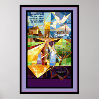 Poster Estandarte de Jesus da Árvore da Vida
