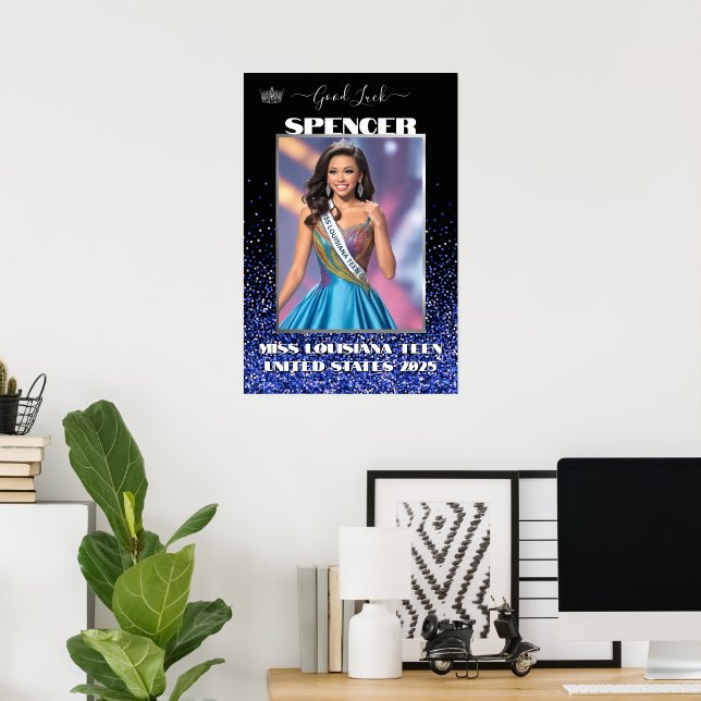 Poster Estandarte de Porta de Desfile Real Brilho Persona (Escritório em casa)