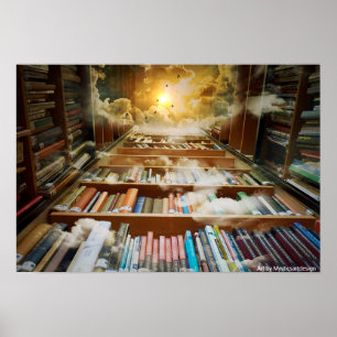 Póster Estante Mystical que eleva-se para os céus