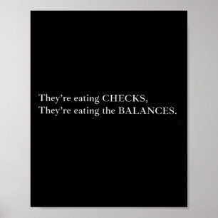 Poster Estão comendo os cheques que estão comendo o Balan