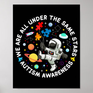 Poster Estão sob as mesmas estrelas espaço conscientizaçã