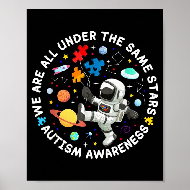 Poster Estão sob as mesmas estrelas espaço conscientizaçã (Frente)