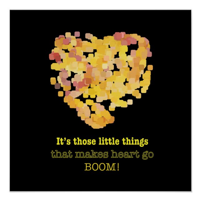 Póster Estar apaixonado por aspas: São essas pequenas coi (Frente)