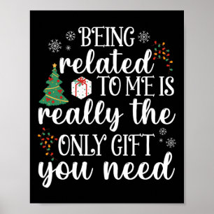 Poster Estar Relacionado A Mim Família De Natal Divertida