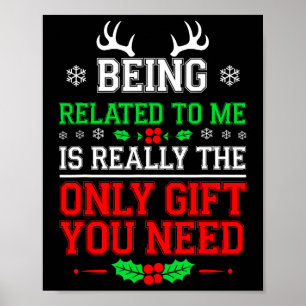 Poster Estar Relacionado A Mim Família De Natal Engraçada