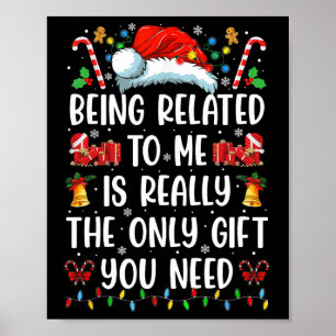 Poster Estar Relacionado A Mim Família De Natal Engraçada