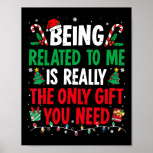 Poster Estar Relacionado A Mim Família De Natal Engraçada