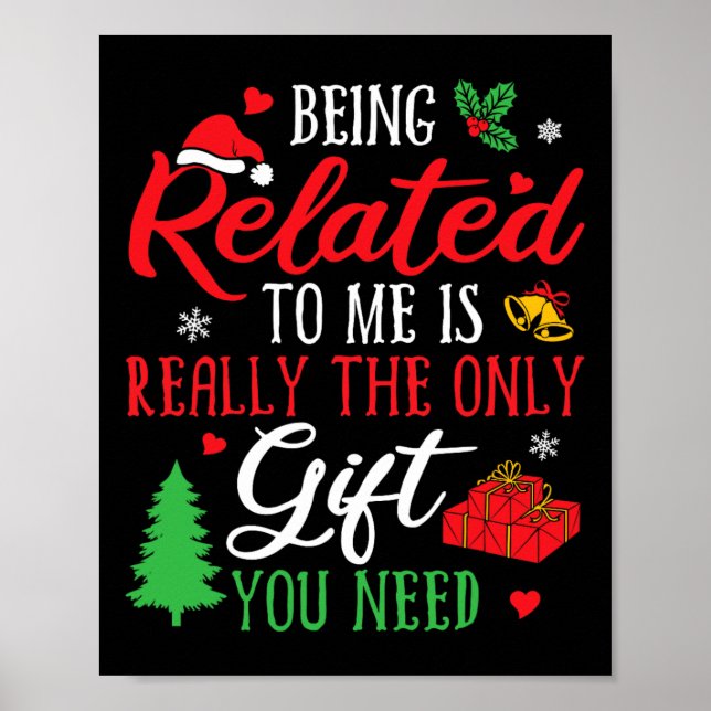 Poster Estar Relacionado A Mim - Feliz Natal De Natal (Frente)