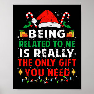 Poster Estar Relacionado A Mim Pijama Da Família De Natal