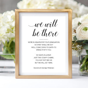 Poster Estaremos Lá Graduação De Nomes De Assentos De Mem