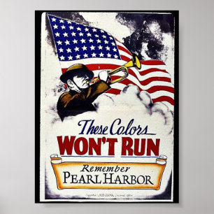 Póster Estas cores, não funcionarão, Pearl Harbor
