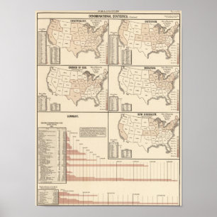Póster Estatísticas confessionais dos Estados Unidos