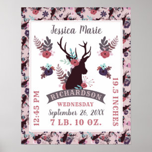 Poster Estatísticas de Nascimento da Rapariga-de-Boca-Gat