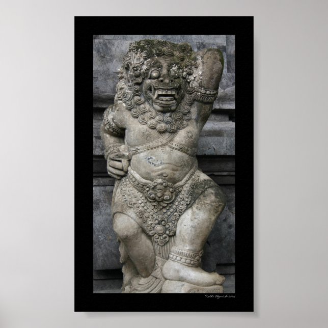 Póster Estátua Balinesa (Frente)