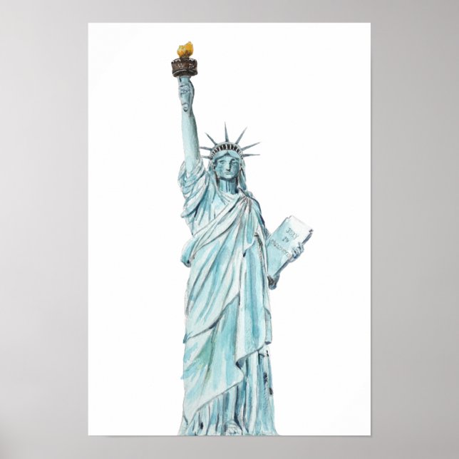 Poster Estátua da Água da Liberdade (Frente)