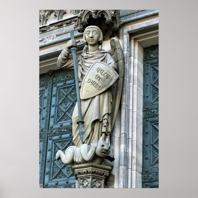 Póster Estátua da Catedral de Colônia (Frente)