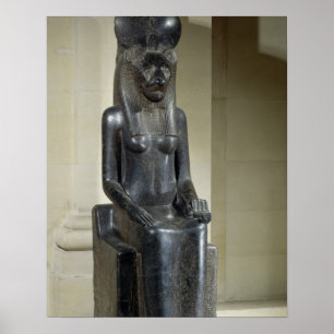 Póster Estátua da deusa leão-dirigida Sekhmet, do th