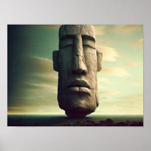 Poster Estátua da Ilha da páscoa, Moai