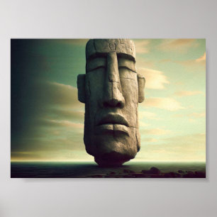 Poster Estátua da Ilha da páscoa, Moai