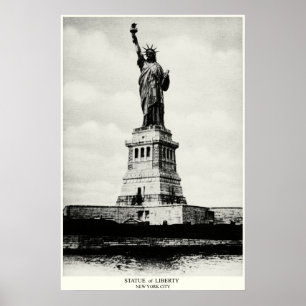 Póster Estátua da liberdade 1898