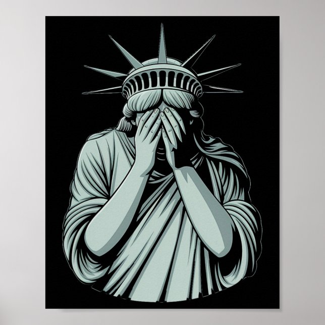 Poster Estátua da Liberdade América Triste  (Frente)