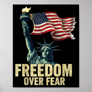 Poster Estatua da Liberdade Bandeira Gráfica Dom Sobre Me
