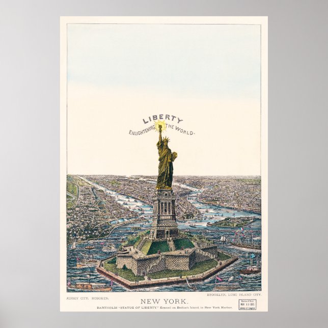 Poster Estátua da Liberdade de Nova Iorque (Frente)