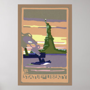 Póster Estátua da Liberdade na Cidade de Nova York, Viage