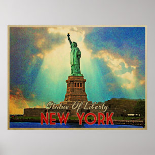 Póster Estátua Da Liberdade NYC