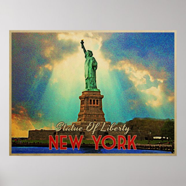 Póster Estátua Da Liberdade NYC (Frente)