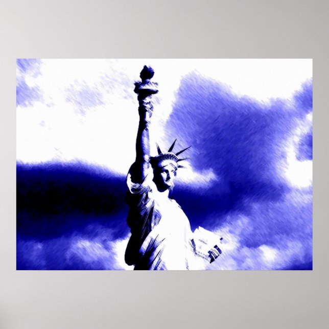 Póster Estátua da Liberdade Pop (Frente)