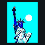Poster Estátua da Liberdade Pop<br><div class="desc">Nova Iorque - Estatutos,  Monumentos e Edifícios - Estátua da Liberdade - Trabalho de arte de Foto dos EUA</div>